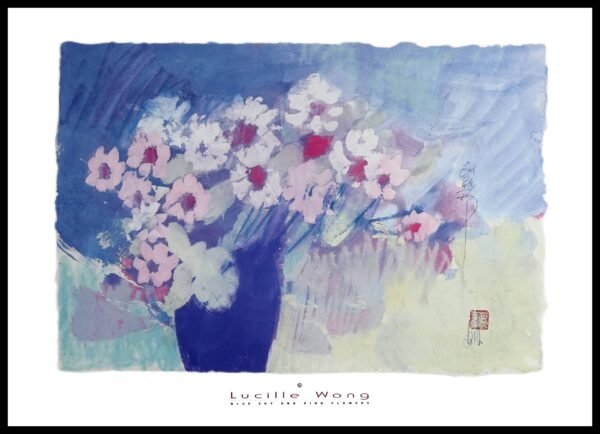 NYGS P30907 - Blue Sky & Pink Flowers